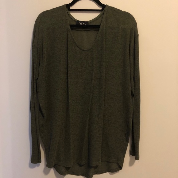 FABRIK Olive Oversized Sweater - Picture 1 of 3